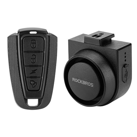 ROCKBROS 115dB Wireless Bike Alarm with Remote Vibration Anti‑Theft