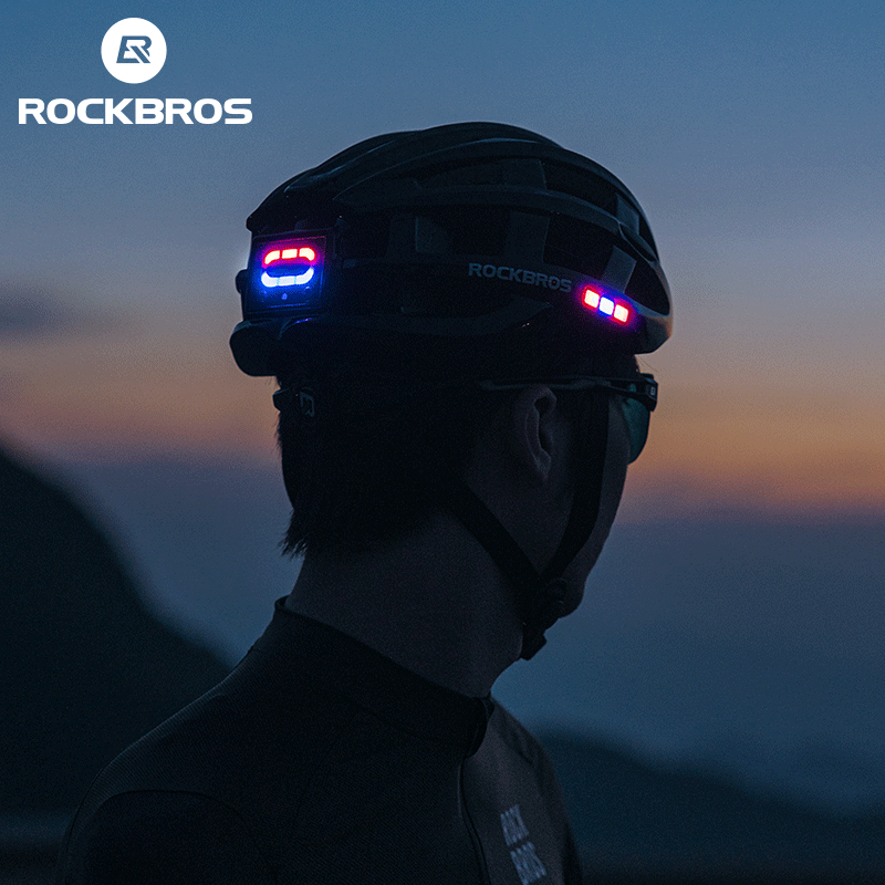 ROCKBROS Ultralight Cycling Helmet with USB Rechargeable LED Safety Light