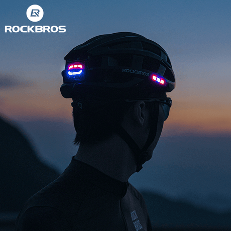 ROCKBROS Ultralight Cycling Helmet with USB Rechargeable LED Safety Light