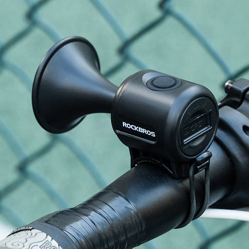 ROCKBROS 120dB Electronic Bicycle Horn: Waterproof, Loud & Compact Bike Bell