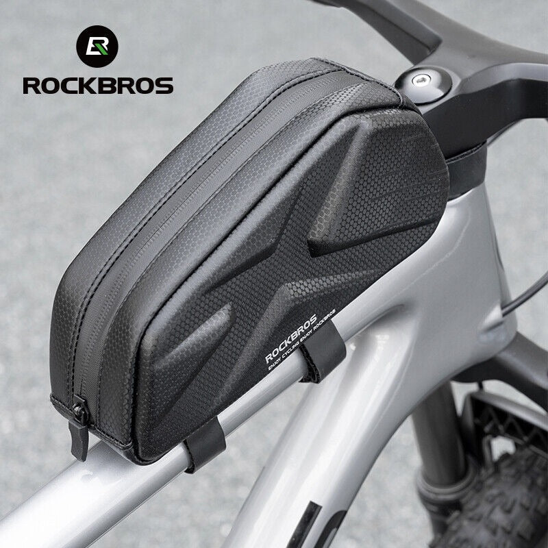 ROCKBROS 1.4L Cycling Top Tube Frame Bag Waterproof Hard Shell Bike Storage