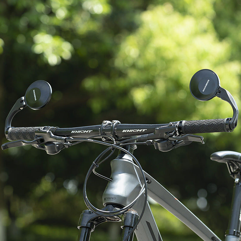 ROCKBROS Bicycle Bar End Mirror: Adjustable HD Cycling Rearview Safety Mirror