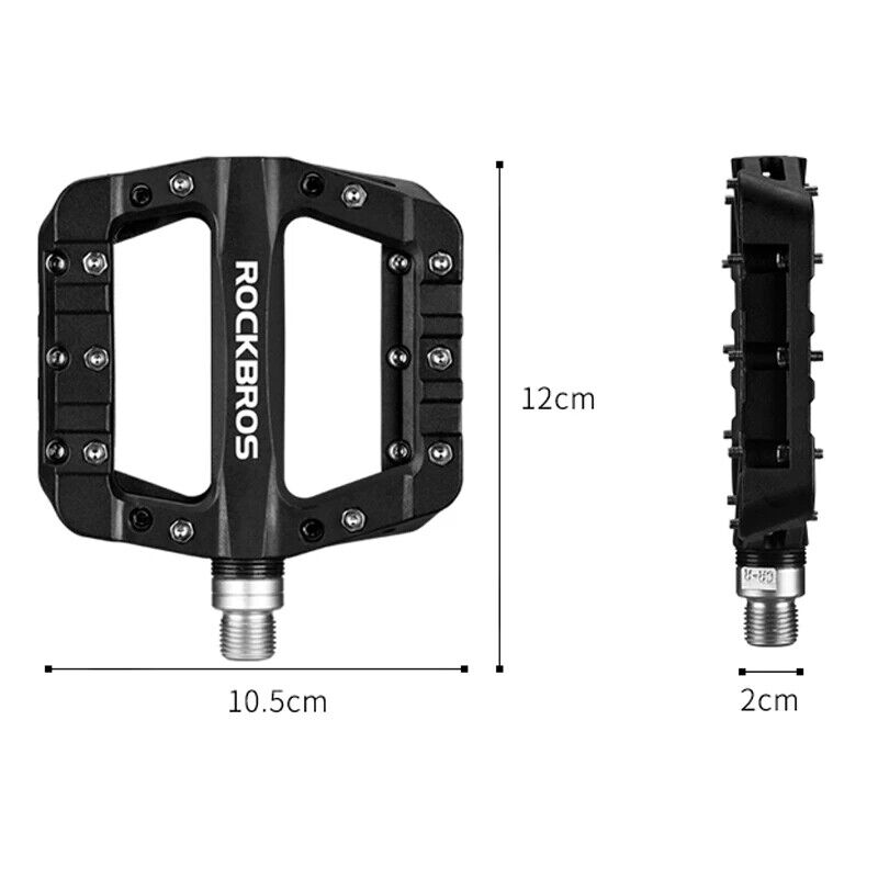 ROCKBROS Lightweight Nylon Composite Fibre Bike Pedals for All Bikes