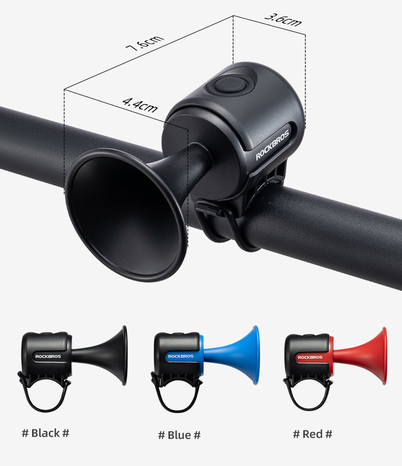 ROCKBROS 120dB Electronic Bicycle Horn: Waterproof, Loud & Compact Bike Bell