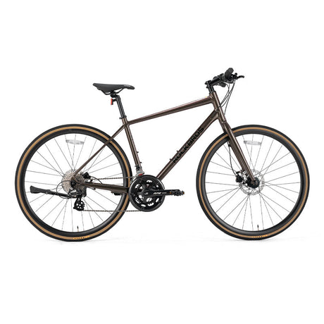 ROCKBROS RIDA-P2E 700C Flat Handlebar Road Bike - 8-Speed Aluminium