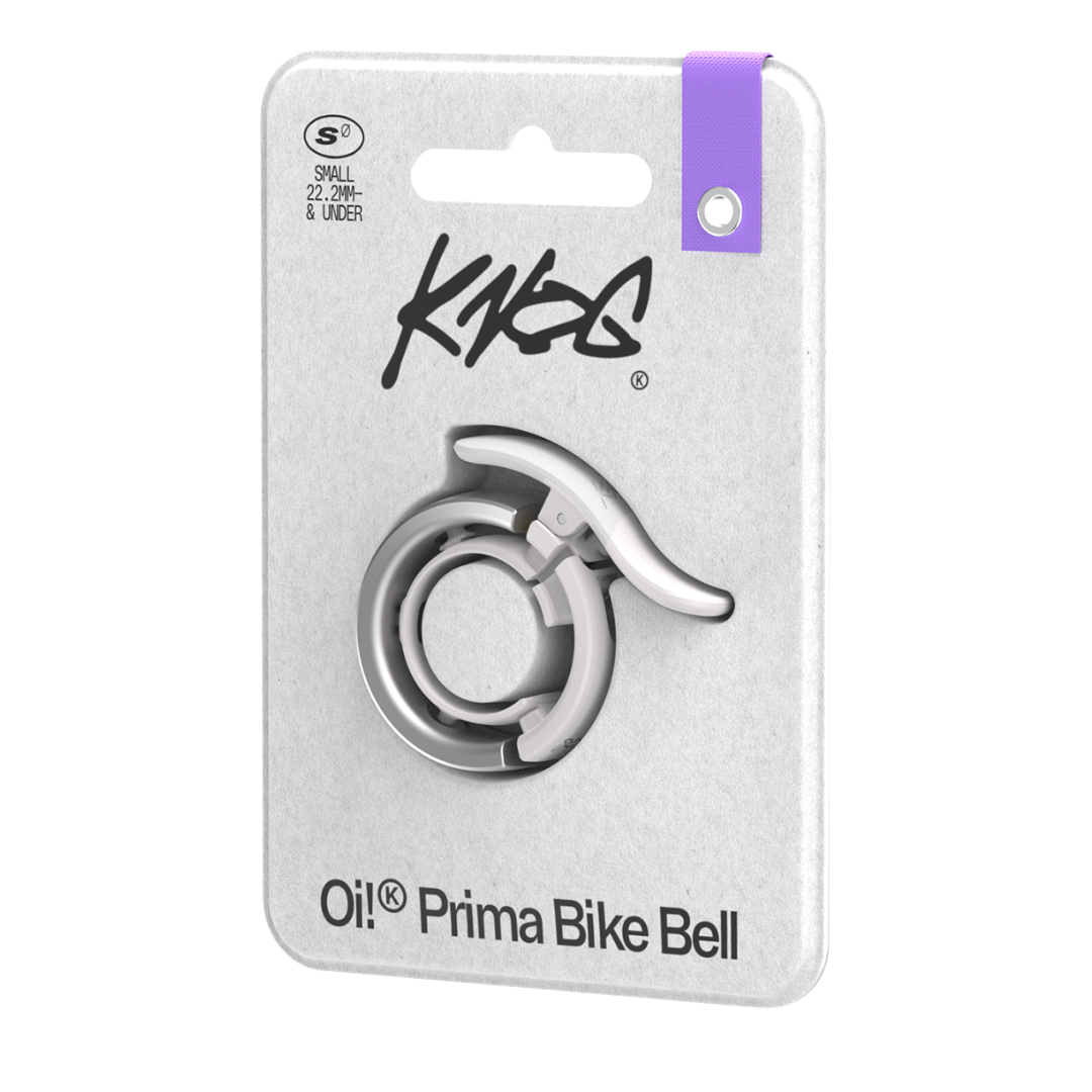 Knog Oi Prima Bike Bell: Sleek, Loud, Durable, WaveTek Hammer Technology