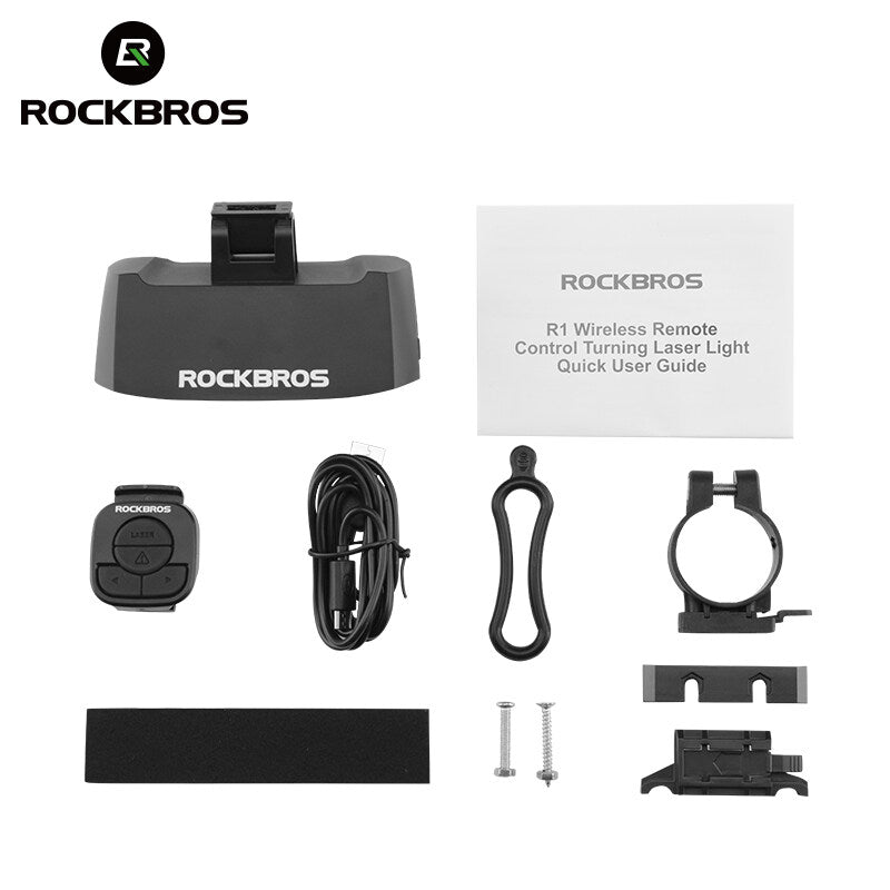 ROCKBROS Bicycle LED Rear Light: Saddle Mount, Remote Control, USB Rechargeable
