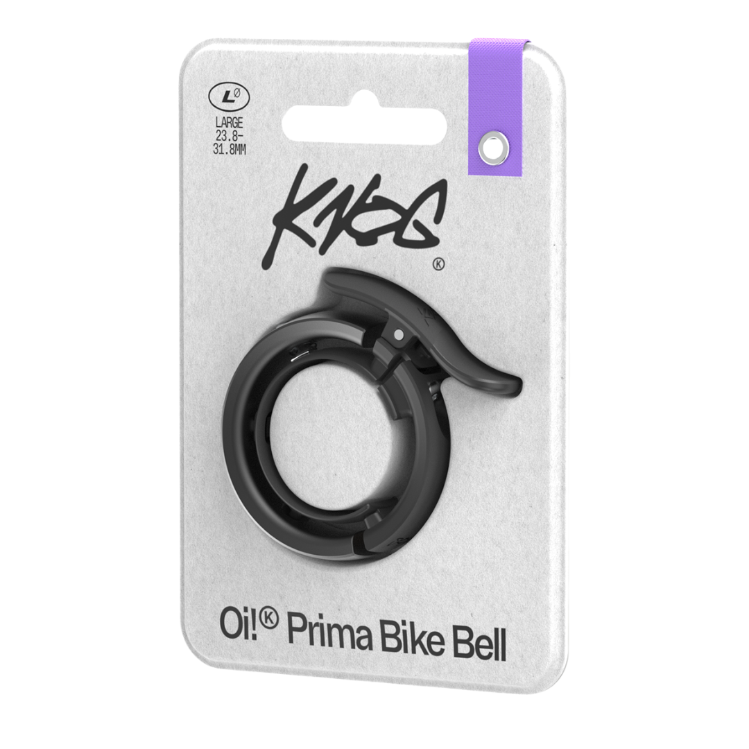 Knog Oi Prima Bike Bell: Sleek, Loud, Durable, WaveTek Hammer Technology