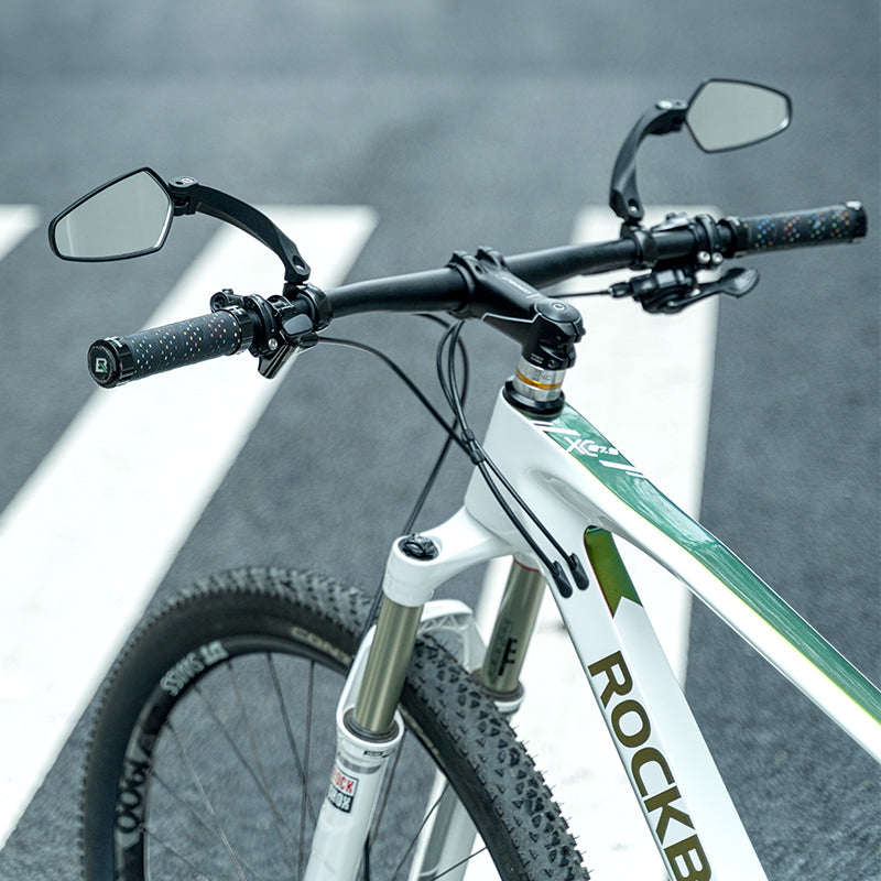 ROCKBROS 360° Adjustable HD Convex Bike Handlebar Rear View Mirror