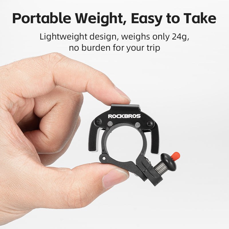 ROCKBROS Mini Hidden Bicycle Bell: Loud 100dB Sound, Discreet Cycling Safety Accessory