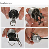 ROCKBROS Mini Bike Bell Loud Stainless Steel Handlebar Alarm