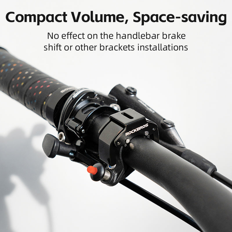 ROCKBROS Mini Hidden Bicycle Bell: Loud 100dB Sound, Discreet Cycling Safety Accessory