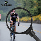 ROCKBROS Flexible Bicycle Handlebar Rearview Mirror - Adjustable 360° Wide Angle Safety Convex Mirror