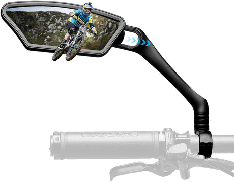 ROCKBROS 360° Rotatable Bicycle Handlebar Mirror for Enhanced Cycling Safety