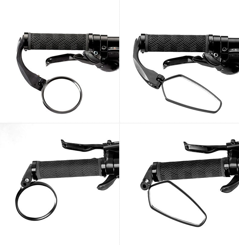 ROCKBROS Bicycle Bar End Mirror: Adjustable HD Cycling Rearview Safety Mirror