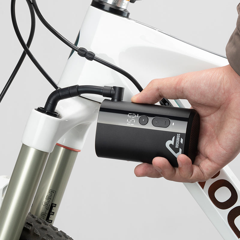 ROCKBROS Portable Electric Tyre Inflator Pump: 150 PSI for Bikes, Motorcycles, Cars