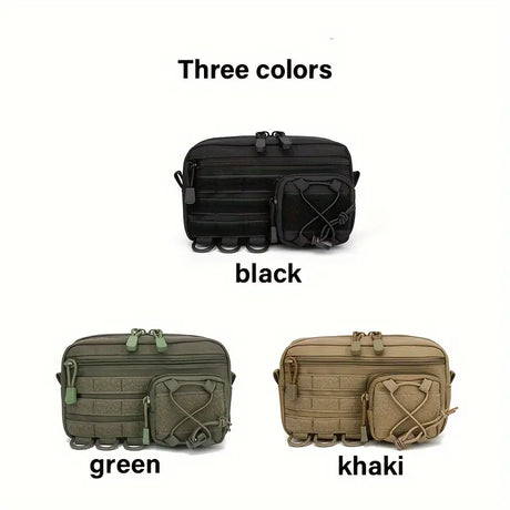 Durable Tactical MOLLE System Waist Pack – Versatile Outdoor Travel & First Aid Bag