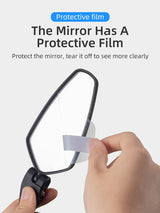 ROCKBROS Bicycle Bar End Mirror: Adjustable HD Cycling Rearview Safety Mirror