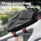 ROCKBROS 1.4L Cycling Top Tube Frame Bag Waterproof Hard Shell Bike Storage