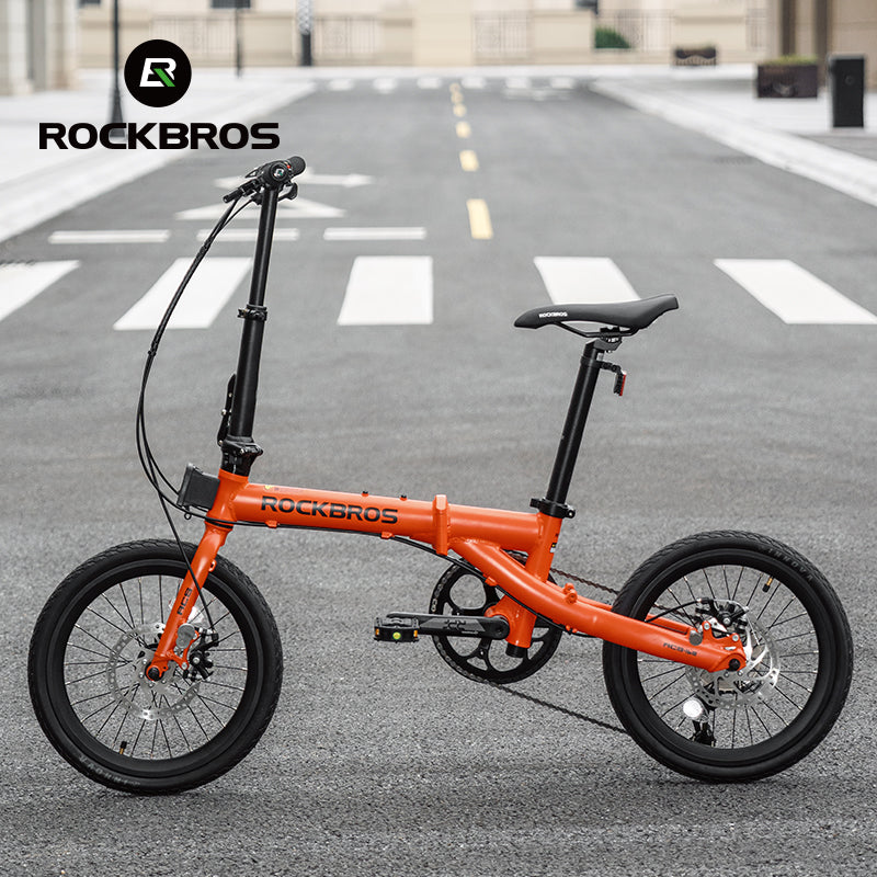 ROCKBROS ACS 16-inch Folding Bike: 9-Speed, Disc Brakes, Lightweight Urban Commuter