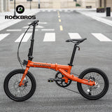ROCKBROS ACS 16-inch Folding Bike: 9-Speed, Disc Brakes, Lightweight Urban Commuter