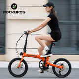 ROCKBROS ACS 16-inch Folding Bike: 9-Speed, Disc Brakes, Lightweight Urban Commuter