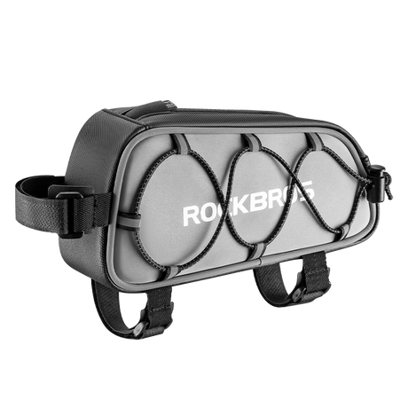 ROCKBROS Waterproof Reflective Bicycle Top Tube Bag, Secure Cycling Storage