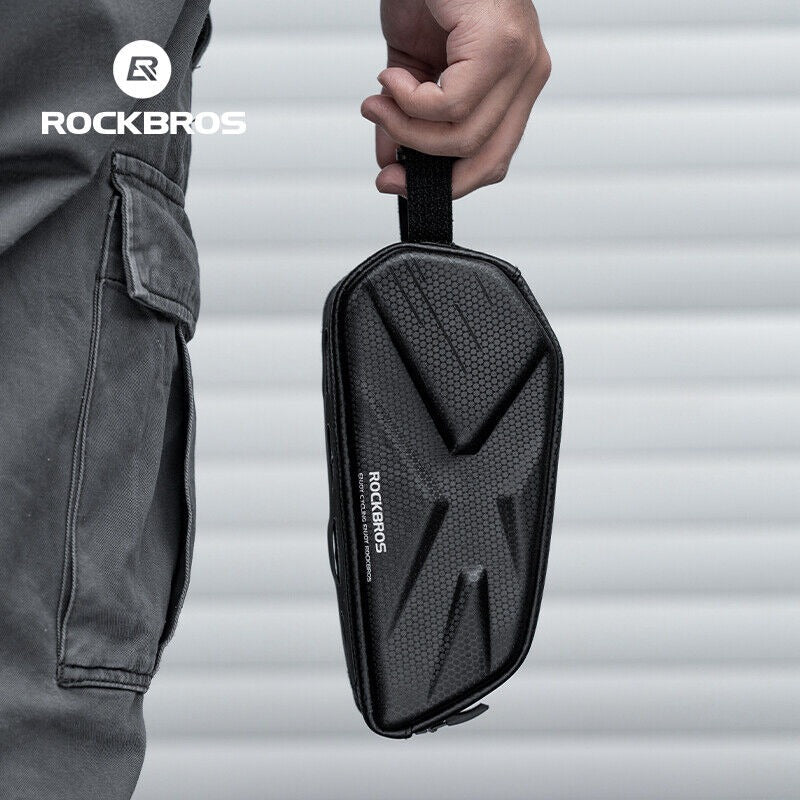 ROCKBROS 1.4L Cycling Top Tube Frame Bag Waterproof Hard Shell Bike Storage