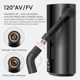 ROCKBROS Portable Electric Tyre Inflator Pump: 150 PSI for Bikes, Motorcycles, Cars