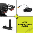 ACE Electric Bike Essential Accessory Kit: Cargo Rack, Thumb Throttle, Foot Pegs