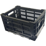 Azur Large Fold-Down Bicycle Cargo Basket - Black, 70 Litre Capacity