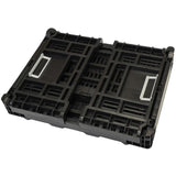 Azur Small Black Fold-Down Bicycle Cargo Basket - 25L Capacity, Easy Install
