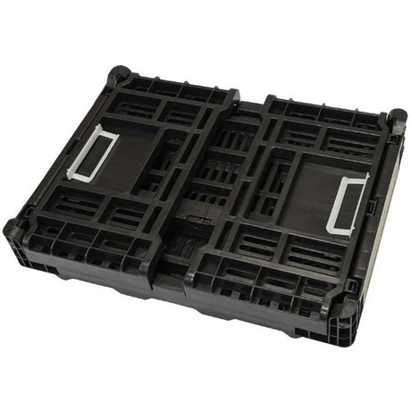 Azur Small Black Fold-Down Bicycle Cargo Basket - 25L Capacity, Easy Install