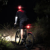 Knog Plus Rear Bike Light - Versatile Wearable USB Rechargeable LED Safety