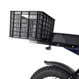 Durable Recycled E-Bike Rear Rack Crate Basket for Secure Cargo Storage