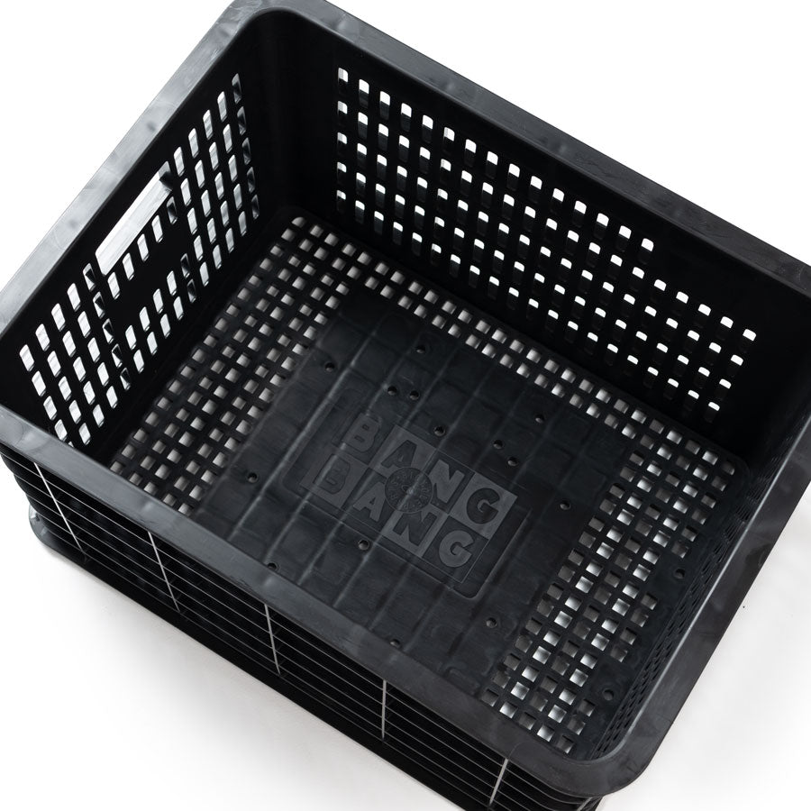 Durable Recycled E-Bike Rear Rack Crate Basket for Secure Cargo Storage