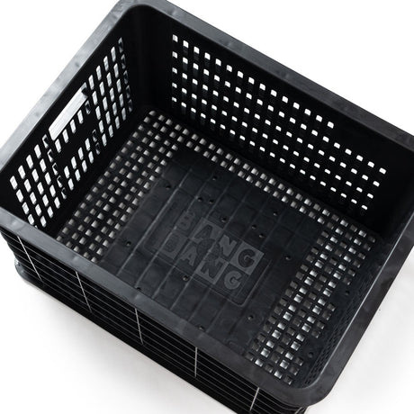 Durable Recycled E-Bike Rear Rack Crate Basket for Secure Cargo Storage