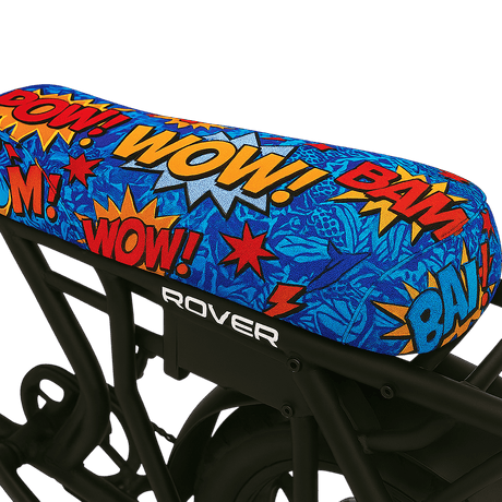 Vibrant Comic Blast E-Bike Seat Cover for Popular Models