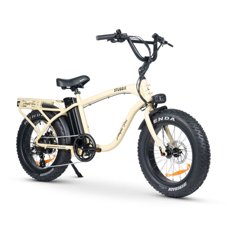 Stubbie Original S3 Fat Tyre Electric Cruiser Bike - Powerful Off-Road E-Bike