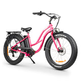 Chubbie-S Electric Fat Tyre Beach Cruiser Bike - Powerful Motor, Long Range