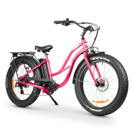 Chubbie-S Electric Fat Tyre Beach Cruiser Bike - Powerful Motor, Long Range
