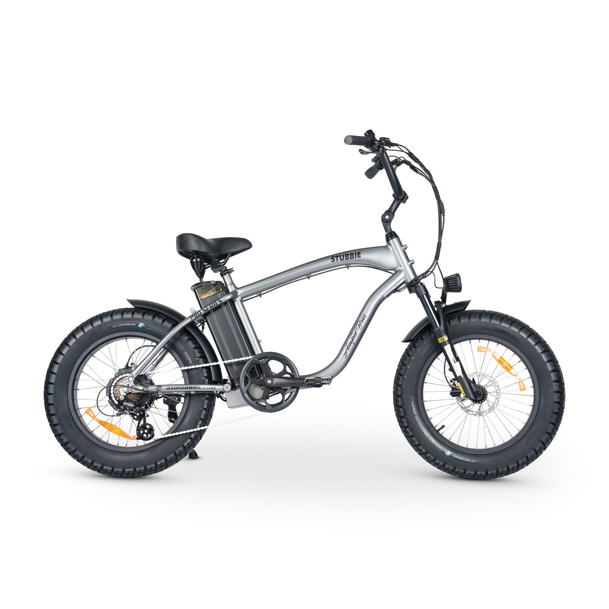 Ampd Bros Stubbie Pro Electric Bike: High Torque Bafang Motor, Shimano Gears, Fat Tyres