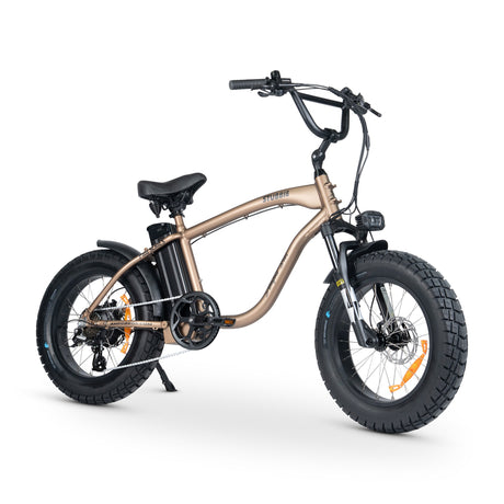 Ampd Bros Stubbie Pro Electric Bike: High Torque Bafang Motor, Shimano Gears, Fat Tyres