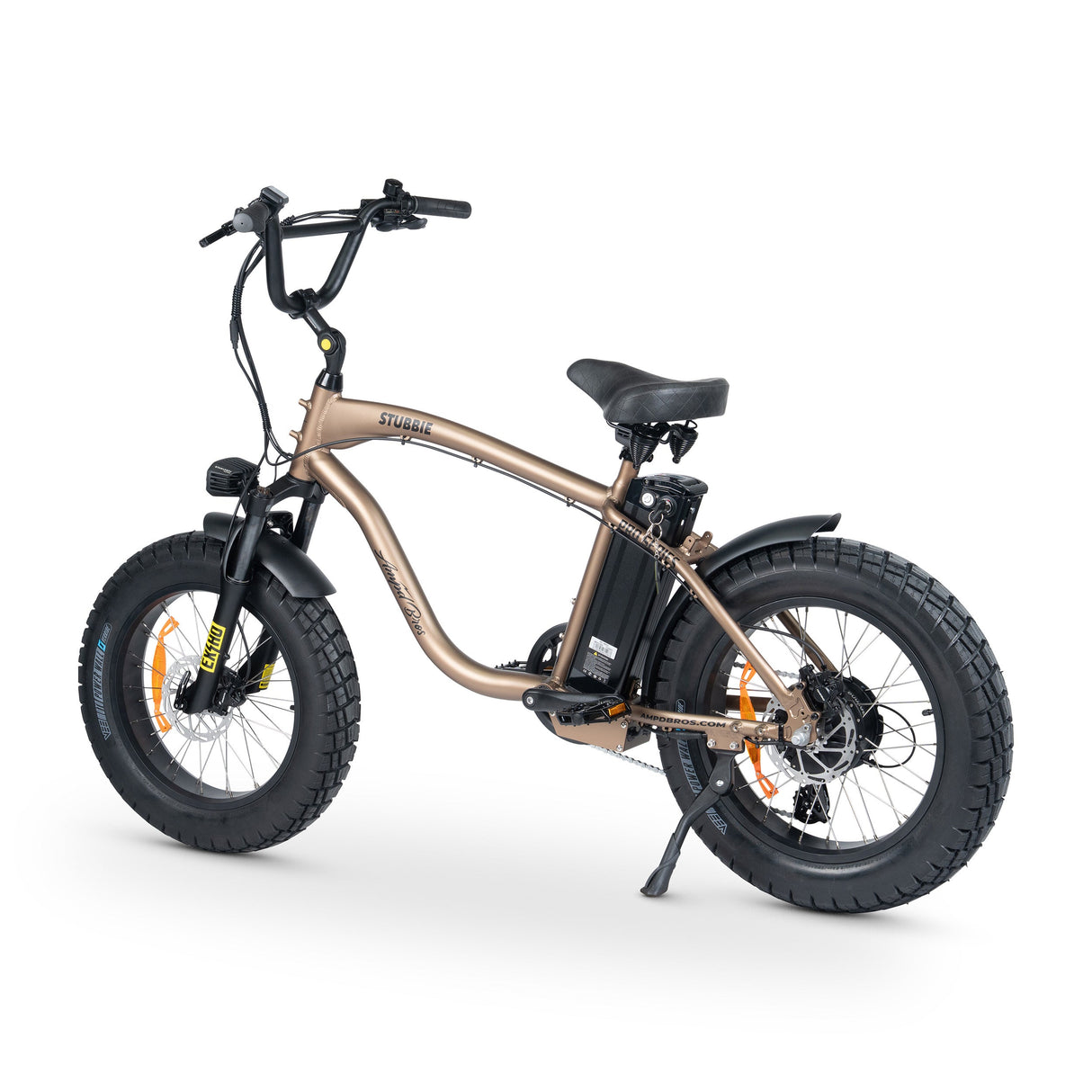 Ampd Bros Stubbie Pro Electric Bike: High Torque Bafang Motor, Shimano Gears, Fat Tyres