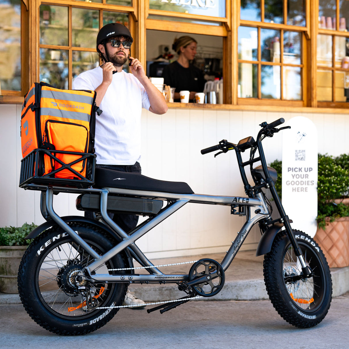 ACE Aluminium Rear Cargo Basket for E-Bikes - Durable Secure Storage