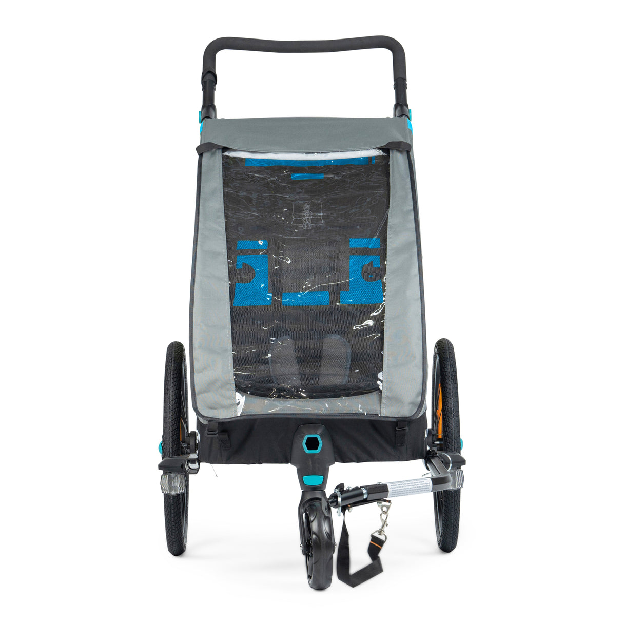 Ampd Bros Deluxe Kids Bike Trailer Pram | Suspension, Single/Double, Jogger Wheel