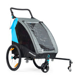 Ampd Bros Deluxe Kids Bike Trailer Pram | Suspension, Single/Double, Jogger Wheel