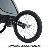 Ampd Bros Deluxe Kids Bike Trailer Pram | Suspension, Single/Double, Jogger Wheel