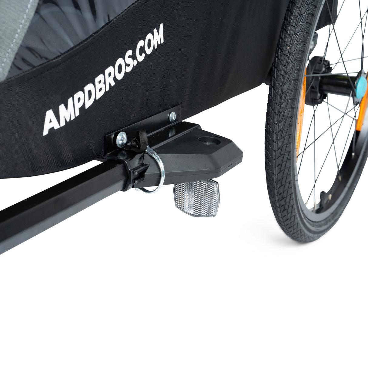 Ampd Bros Deluxe Kids Bike Trailer Pram | Suspension, Single/Double, Jogger Wheel