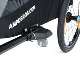 Ampd Bros Deluxe Kids Bike Trailer Pram | Suspension, Single/Double, Jogger Wheel